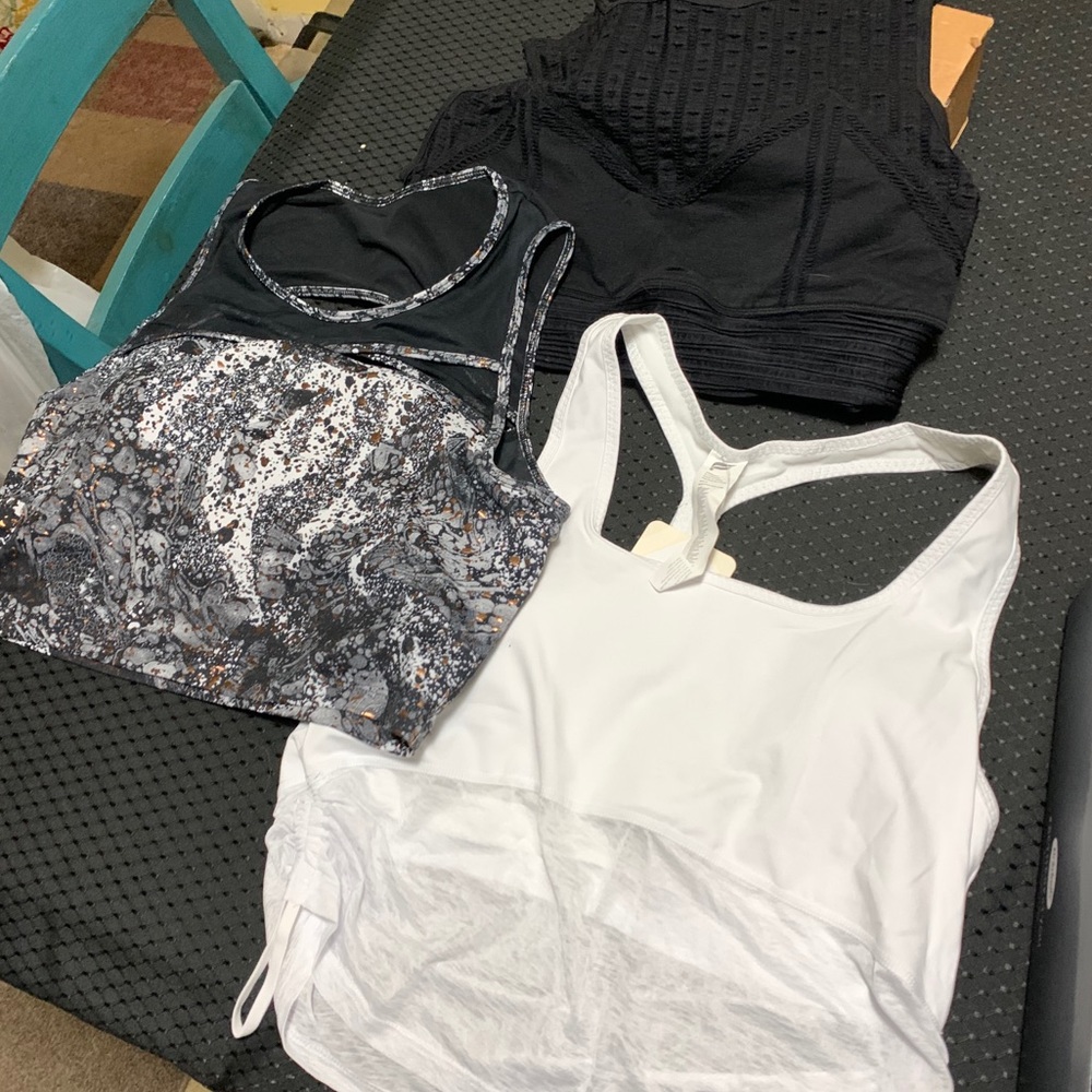Fabletics sports bra trio